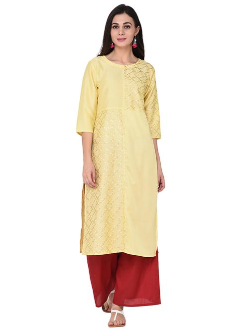 foil printed kurta palazzo set - 15786434 - Very Small Image - 1