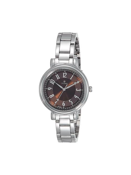 titan ladies neo-i analog brown dial women's watch-nk2554sm02 - 15786888 - Very Small Image - 1