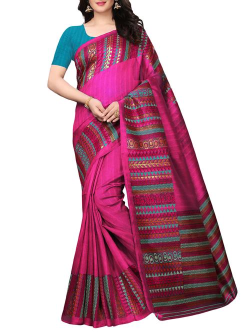 bhagalpuri printed saree with blouse - 15787150 - Very Small Image - 1