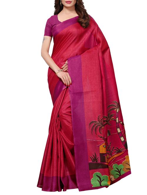 printed khadi saree - 15788128 - Very Small Image - 1