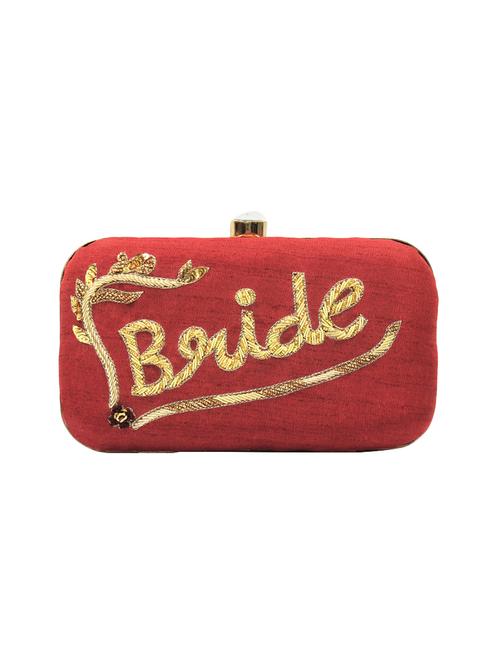 red velvet box clutch - 15788171 - Very Small Image - 1