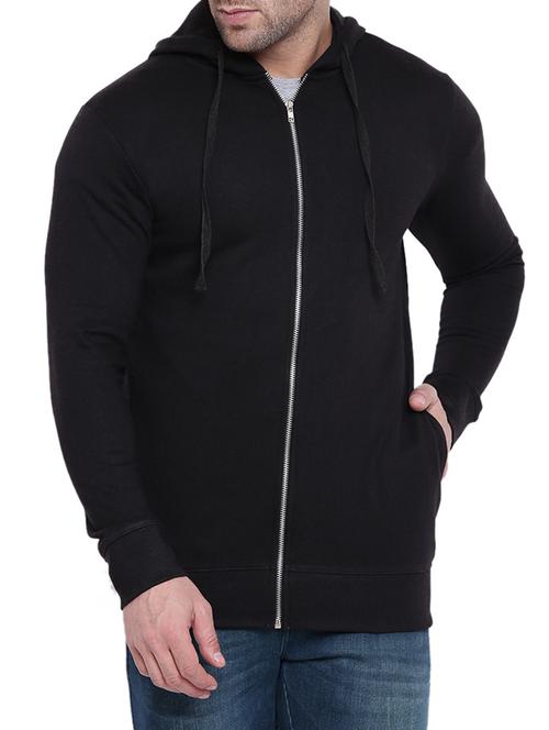 black fleece sweatshirt - 15788634 - Very Small Image - 1