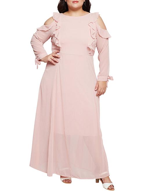 ruffled tie back plus dress - 15788901 - Very Small Image - 1