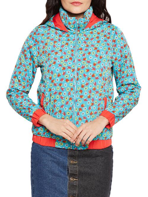 floral hooded jacket - 15788931 - Very Small Image - 1