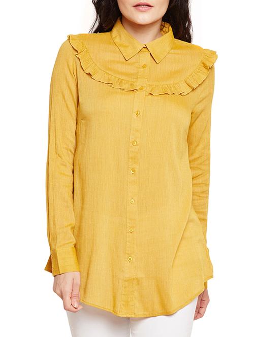 ruffle trim shirt tunic - 15788944 - Very Small Image - 1