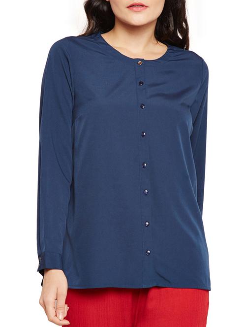 long sleeved button-up top - 15788948 - Very Small Image - 1