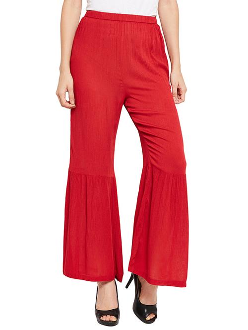 elasticated waist wide leg trouser - 15788986 - Very Small Image - 1