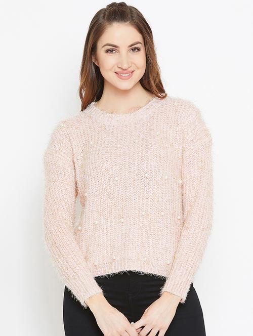pearl embellished drop shoulder pullover - 15790519 - Very Small Image - 1