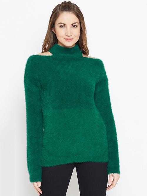 turtle neck cold shoulder top - 15790528 - Very Small Image - 1