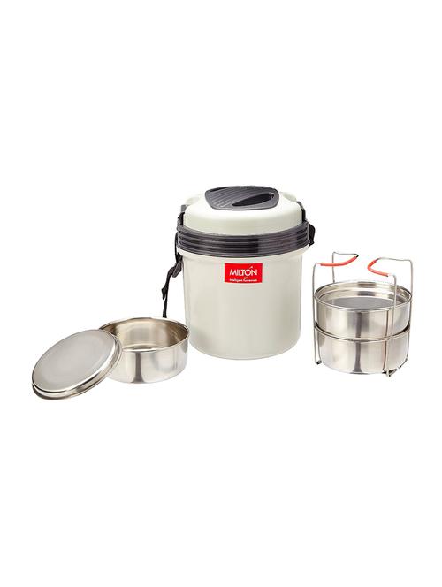 milton electric tiffin electron 3 containers, 360 ml, grey - 15790907 - Very Small Image - 1