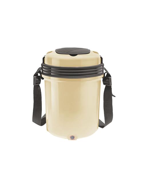 milton electron 4 electric stainless steel lunch pack with 4 containers 360 ml, each, cream - 15791090 - Very Small Image - 1