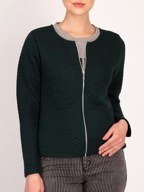 zip-up chevron jacket - 15791660 - Very Small Image - 1