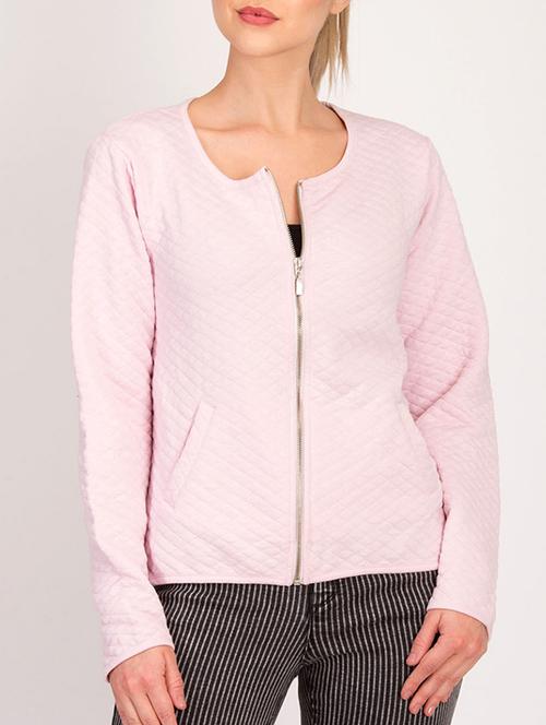zip-up round neck jacket - 15791663 - Very Small Image - 1