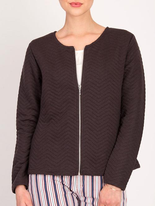 zip-up chevron jacket - 15791670 - Very Small Image - 1