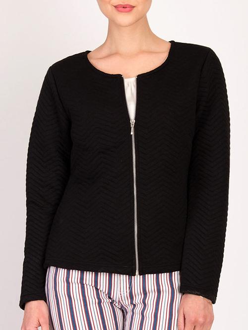 zip-up chevron jacket - 15791671 - Very Small Image - 1