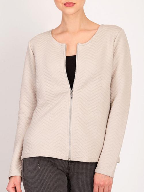 zip-up chevron jacket - 15791679 - Very Small Image - 1