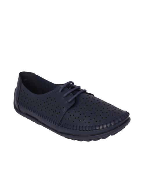 navy lace-up casual shoes - 15792423 - Very Small Image - 1