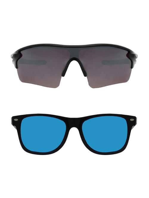 combo of 2 wrap-around & wayfarer sunglasses- abcom3397 - 15793524 - Very Small Image - 1