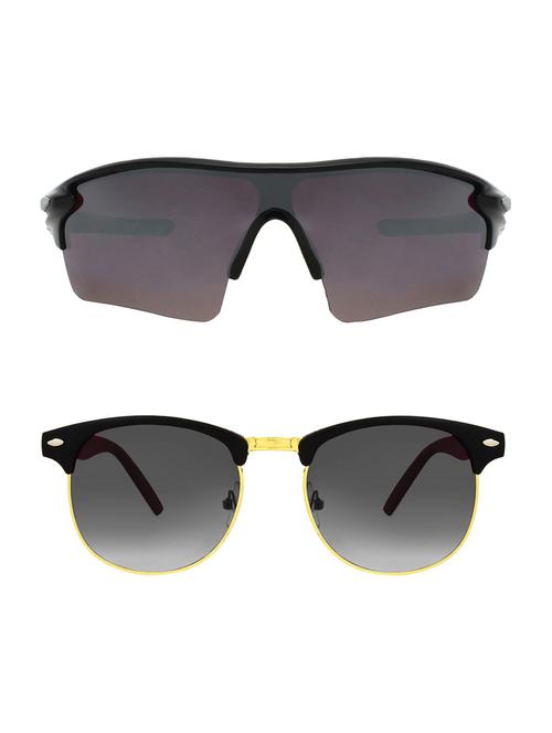 combo of 2 wrap-around & clubmaster sunglasses- abcom3398 - 15793525 - Very Small Image - 1