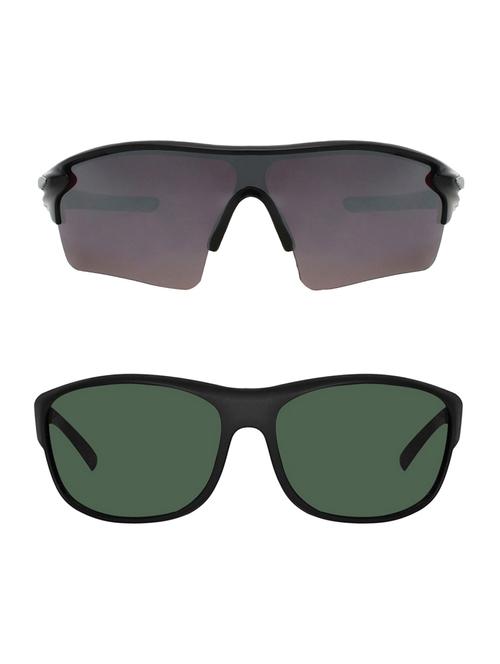 combo of 2 wrap-around & wrap-around sunglasses- abcom3401 - 15793528 - Very Small Image - 1