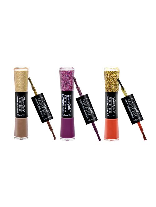 buy 2 glamgals hollywood-u.s.a glossy finished glitterati nail polish & get 1 free - 15793802 - Very Small Image - 1