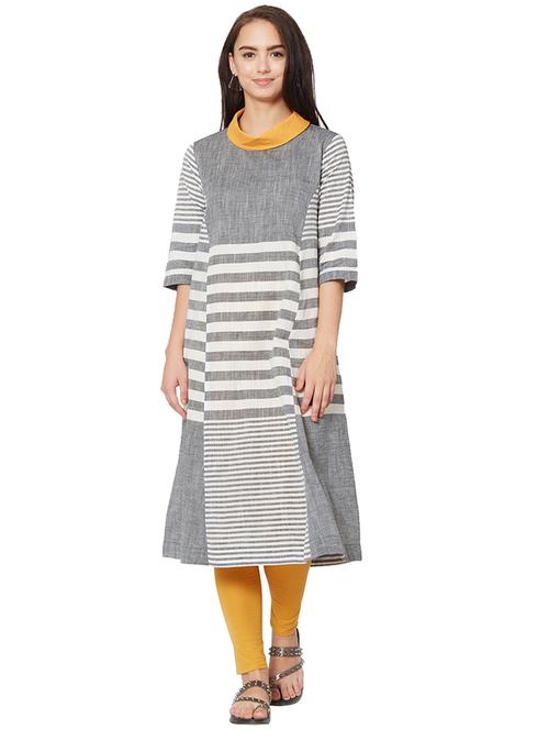 stripes a-line kurta - 15794092 - Very Small Image - 1