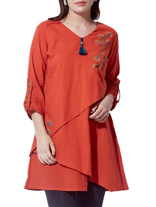 lace detail embroidered layered tunic - 15794770 - Very Small Image - 1