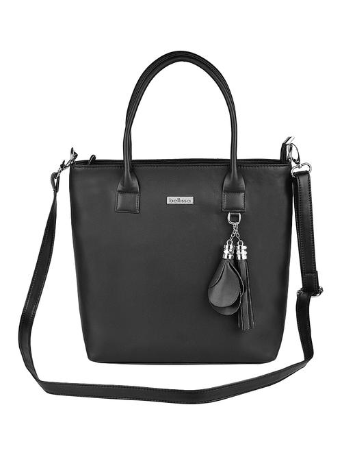 black leatherette (pu) handbag - 15794948 - Very Small Image - 1