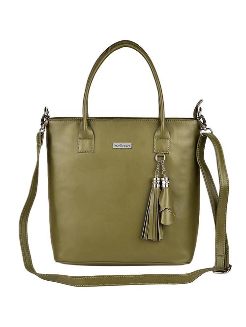 green leatherette (pu) handbag - 15794949 - Very Small Image - 1