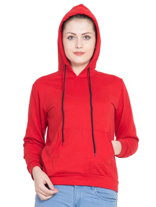 hot red hooded sweatshirt - 15795358 - Very Small Image - 1
