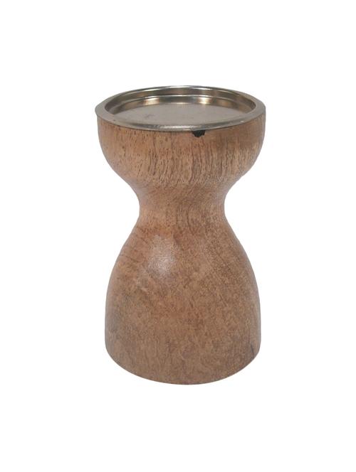 royallifestylee wooden pillar candle holder big - 15795763 - Very Small Image - 1