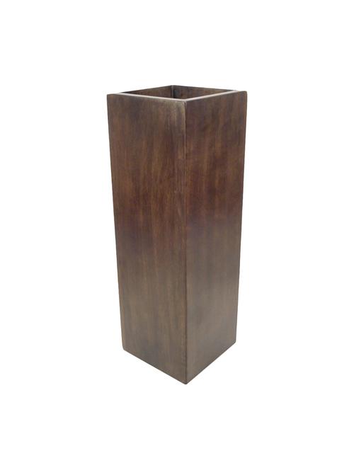 royallifestylee square wooden vase with chips - 15795935 - Very Small Image - 1