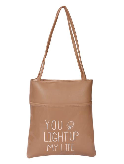 beige leatherette (pu) regular tote - 15796389 - Very Small Image - 1