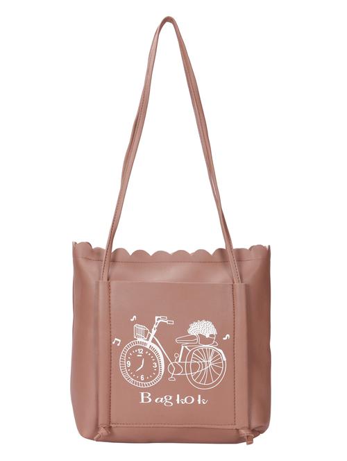 pink leatherette (pu) regular tote - 15796401 - Very Small Image - 1
