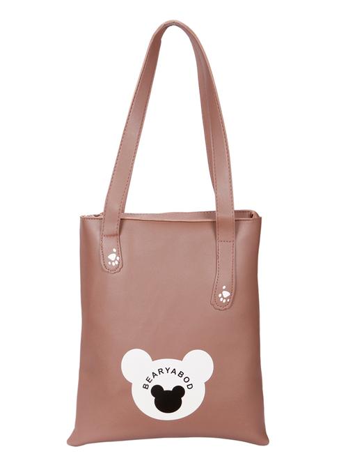 pink leatherette (pu) regular tote - 15796429 - Very Small Image - 1
