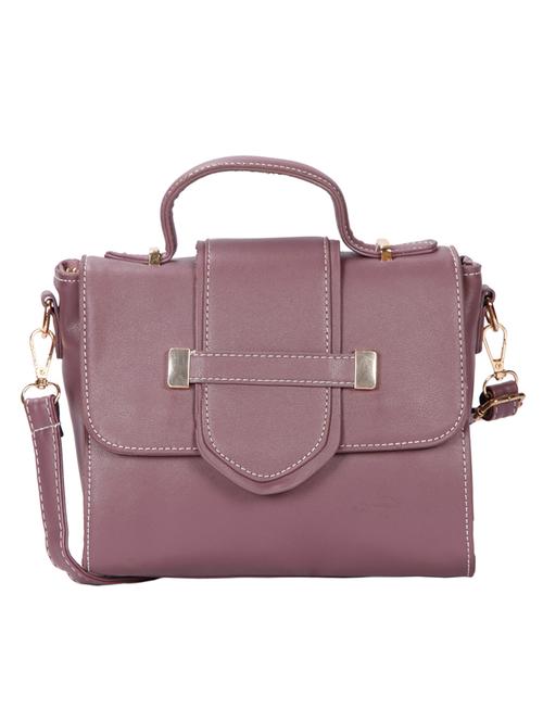 purple leatherette (pu) sling bag - 15796452 - Very Small Image - 1