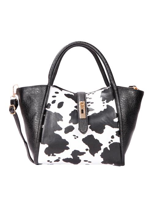 black leatherette (pu) handbag - 15796456 - Very Small Image - 1