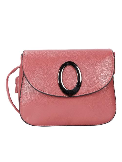 pink leatherette (pu) sling bag - 15796463 - Very Small Image - 1