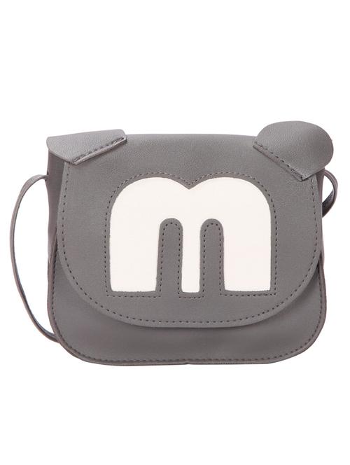 grey leatherette (pu) sling bag - 15796489 - Very Small Image - 1