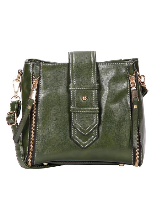green leatherette (pu) sling bag - 15796504 - Very Small Image - 1