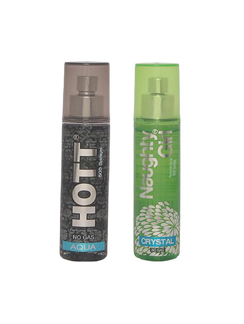 hott men's aqua & naughty girl crystal perfume combo - 15796831 - Very Small Image - 1