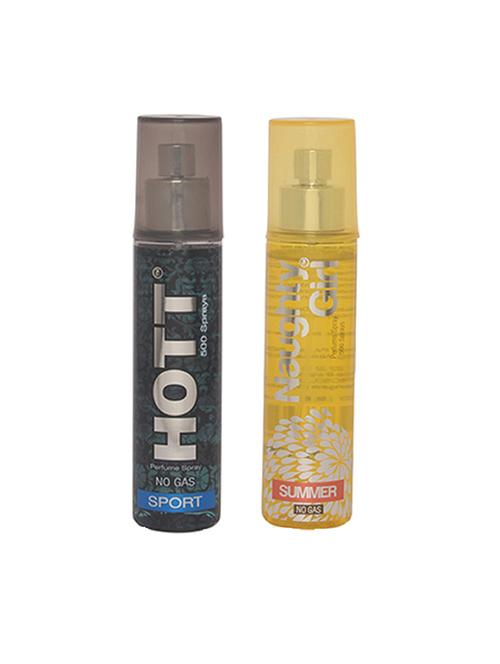 hott men's sport & naughty girl summer perfume combo - 15796846 - Very Small Image - 1