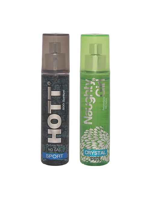 hott men's sport & naughty girl crystal perfume combo - 15796849 - Very Small Image - 1