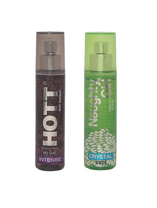 hott men's intense & naughty girl crystal perfume combo - 15796867 - Very Small Image - 1