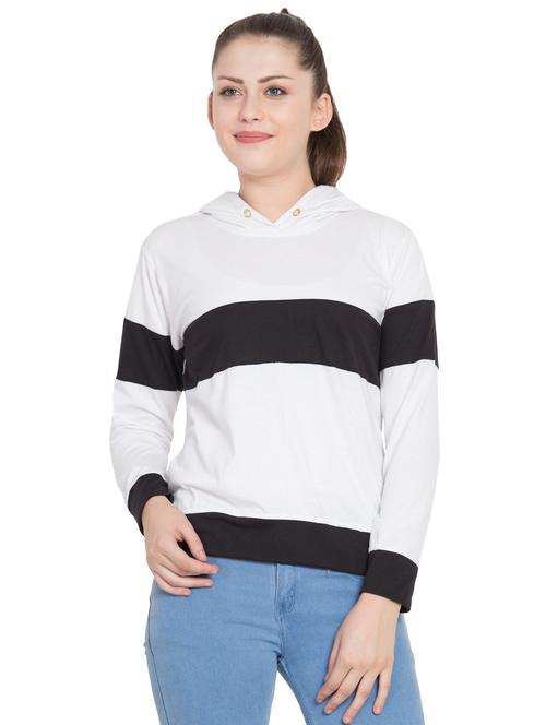 color block hooded sweatshirt - 15797240 - Very Small Image - 1