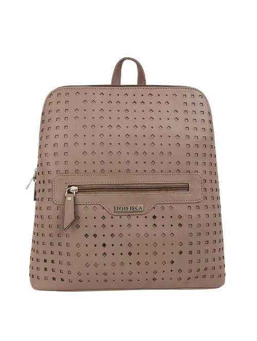 brown leatherette (pu) fashion backpack - 15797741 - Very Small Image - 1