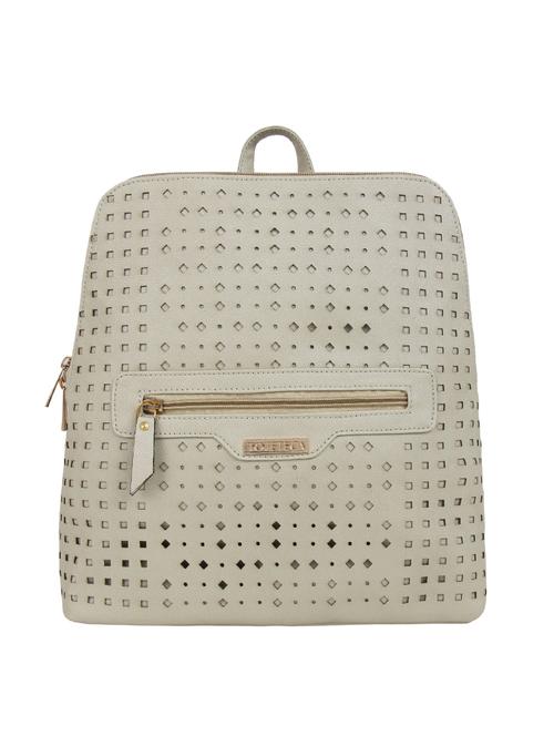off white leatherette (pu) fashion backpack - 15797743 - Very Small Image - 1