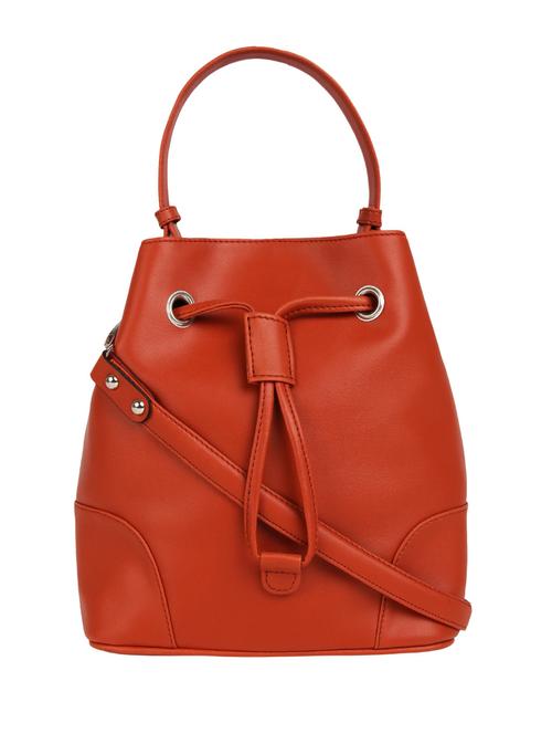 orange leatherette (pu) sling bag - 15797762 - Very Small Image - 1