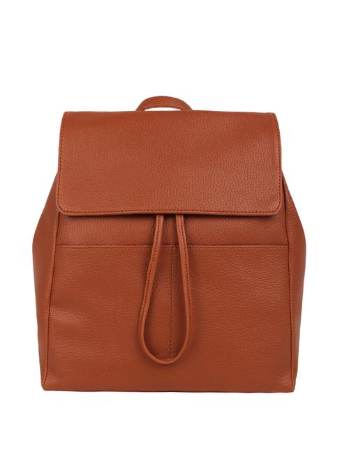 tan leatherette (pu) fashion backpack - 15797779 - Very Small Image - 1