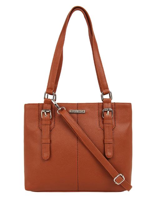 tan leatherette (pu) handbag - 15797795 - Very Small Image - 1